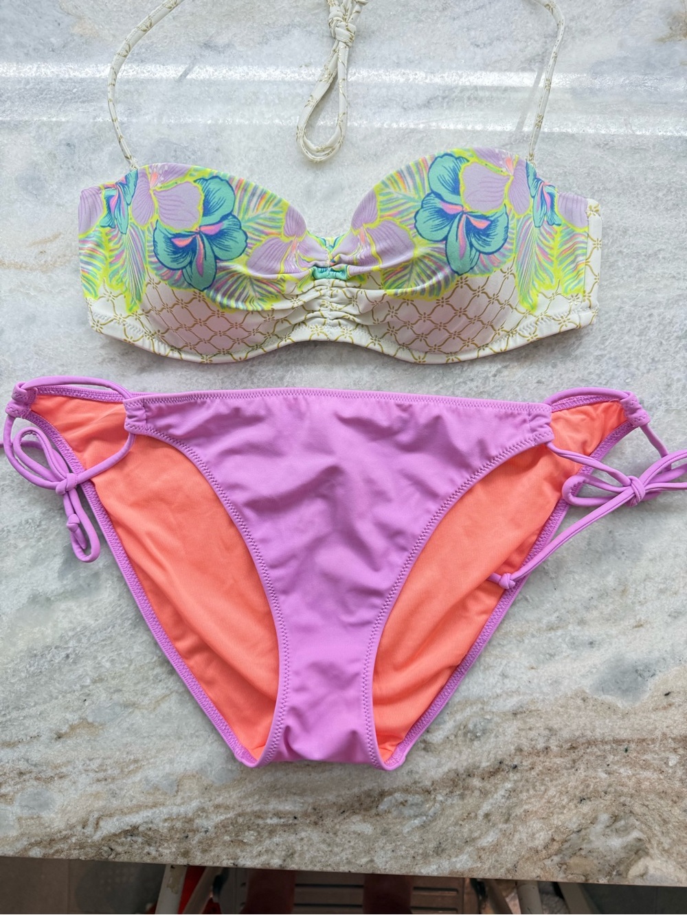 Victoria's Secret bikini set- floral lavender